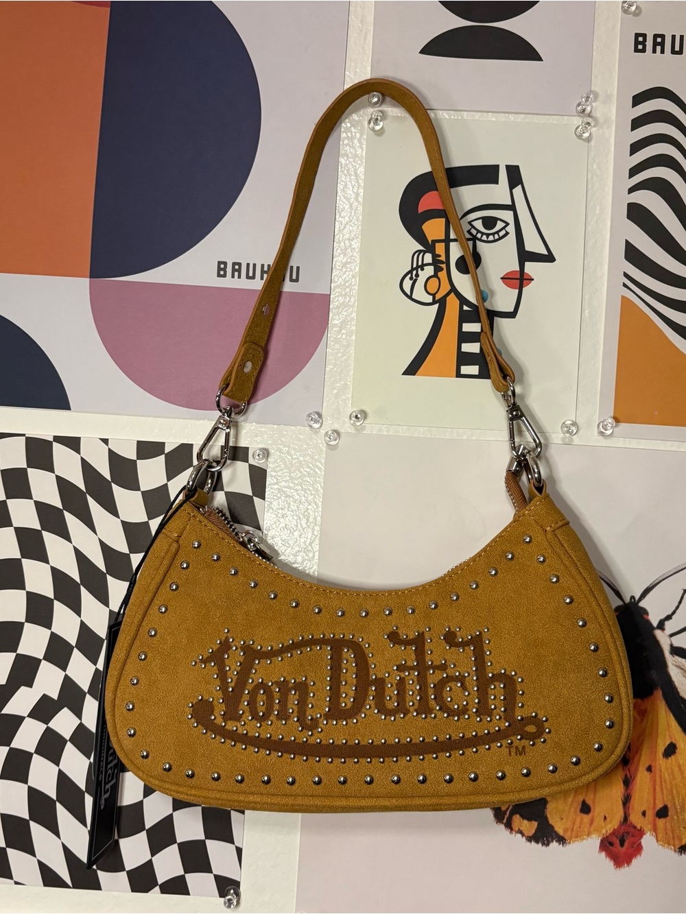 Von Dutch Studded Y2K Shoulder Bag – NWT